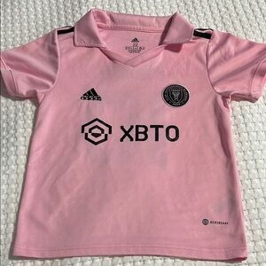 Adidas Kids Pink Messi Soccer Jersey Size 22